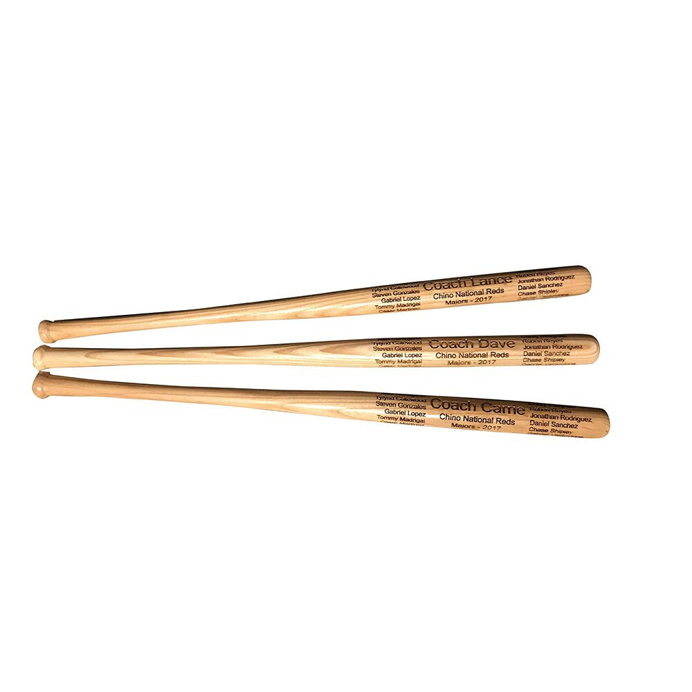 Custom Laser Engraved Baseball Bats - BirdsWoodShack