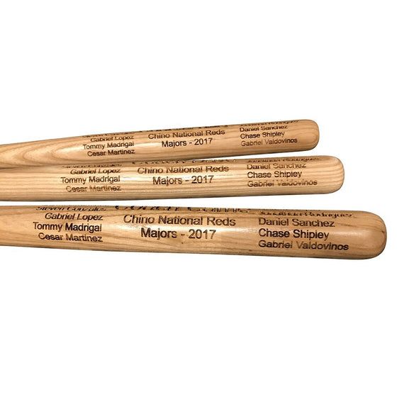 Custom Laser Engraved Baseball Bats - BirdsWoodShack