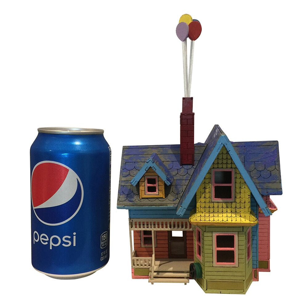 Mini UP House Model Painted/Assembled Bird's Wood Shack & Bird's Gift