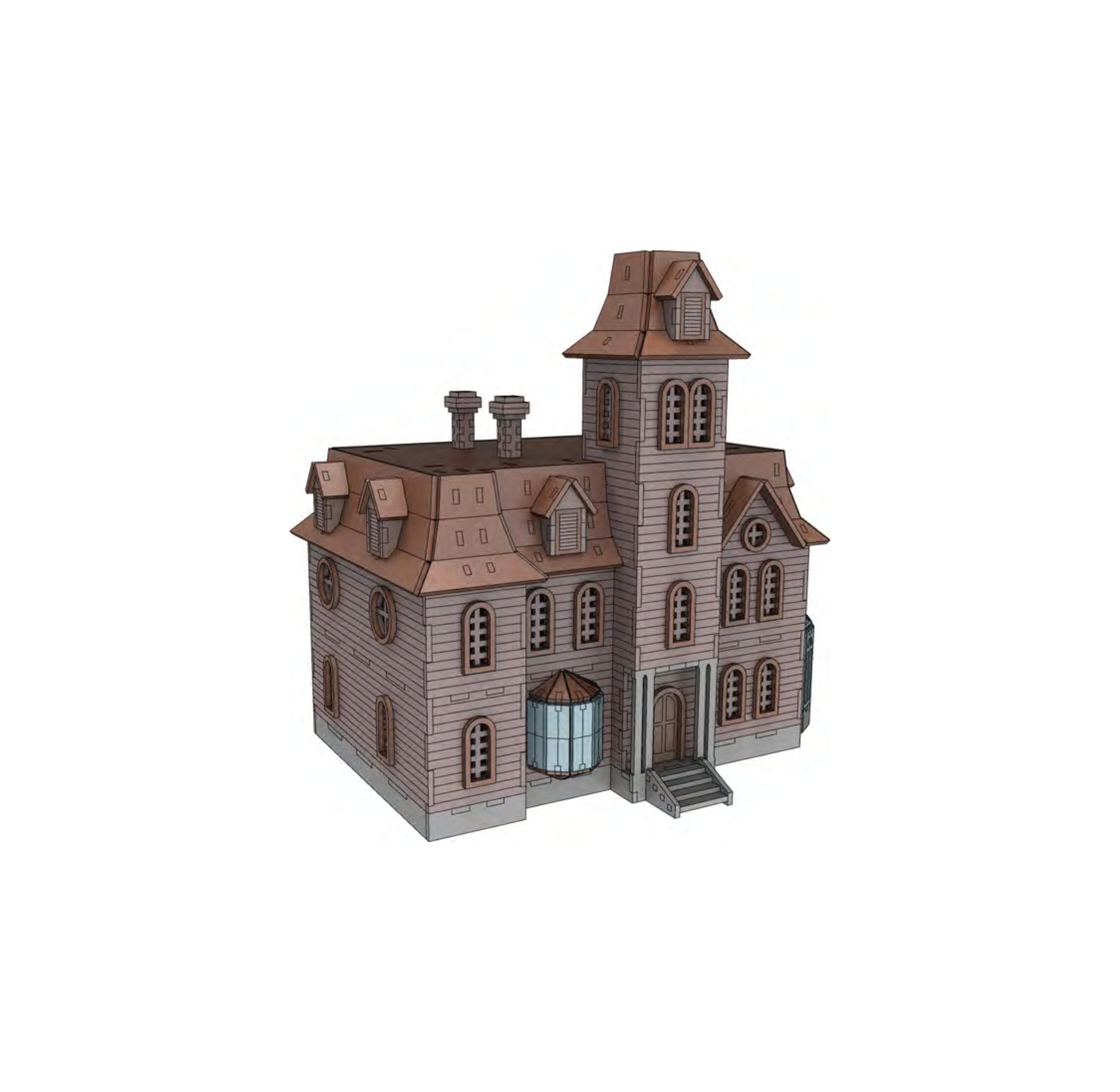 Addam's Family House Model Kit New Version - BirdsWoodShack