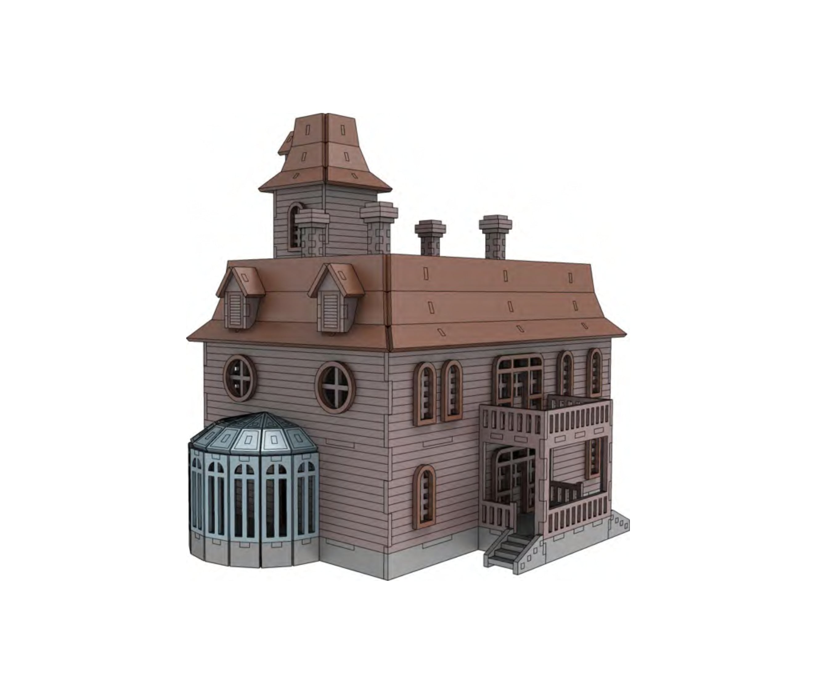 Addam's Family House Model Kit New Version - BirdsWoodShack