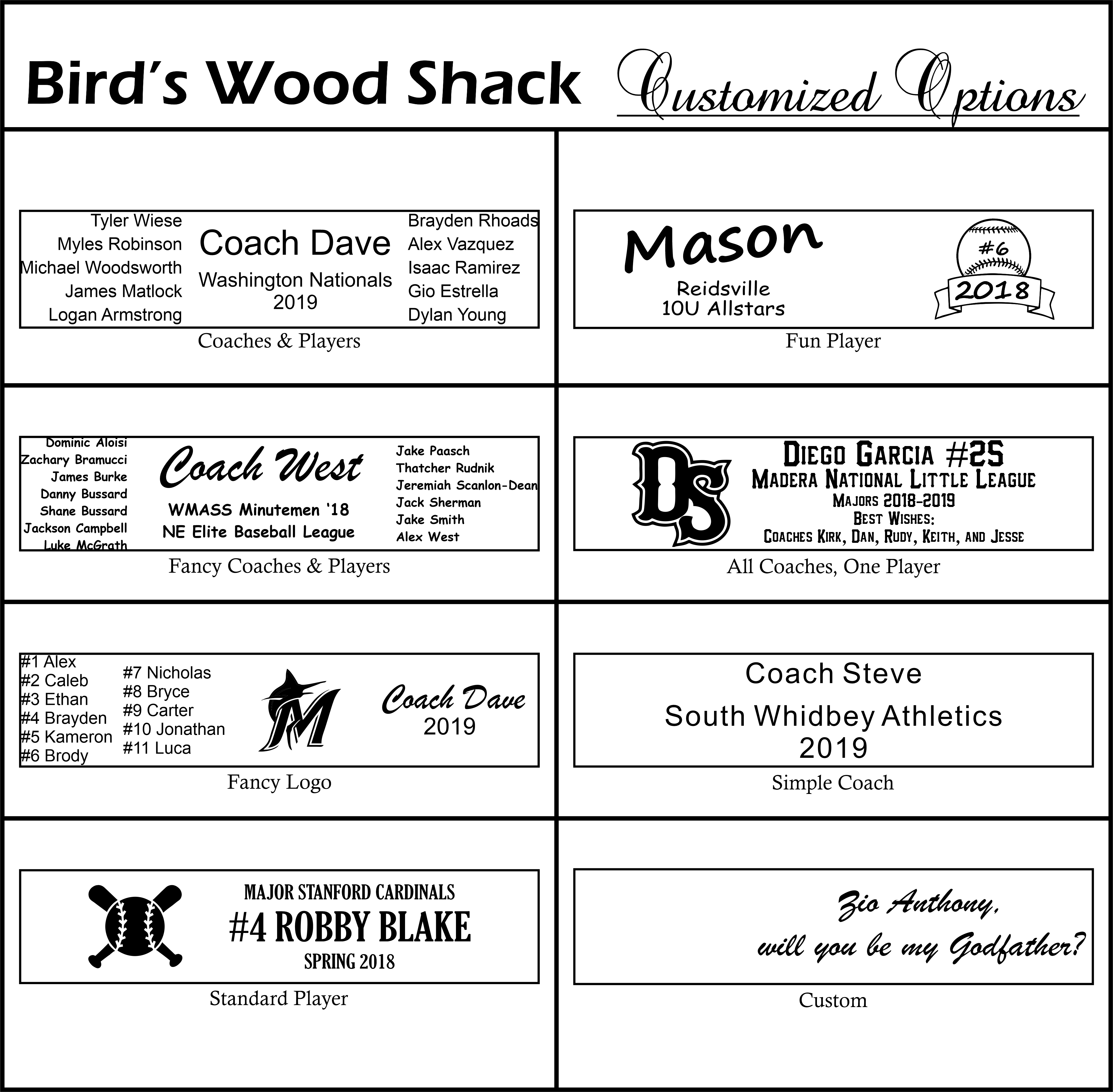 Mini Baseball Bat Engraved - BirdsWoodShack