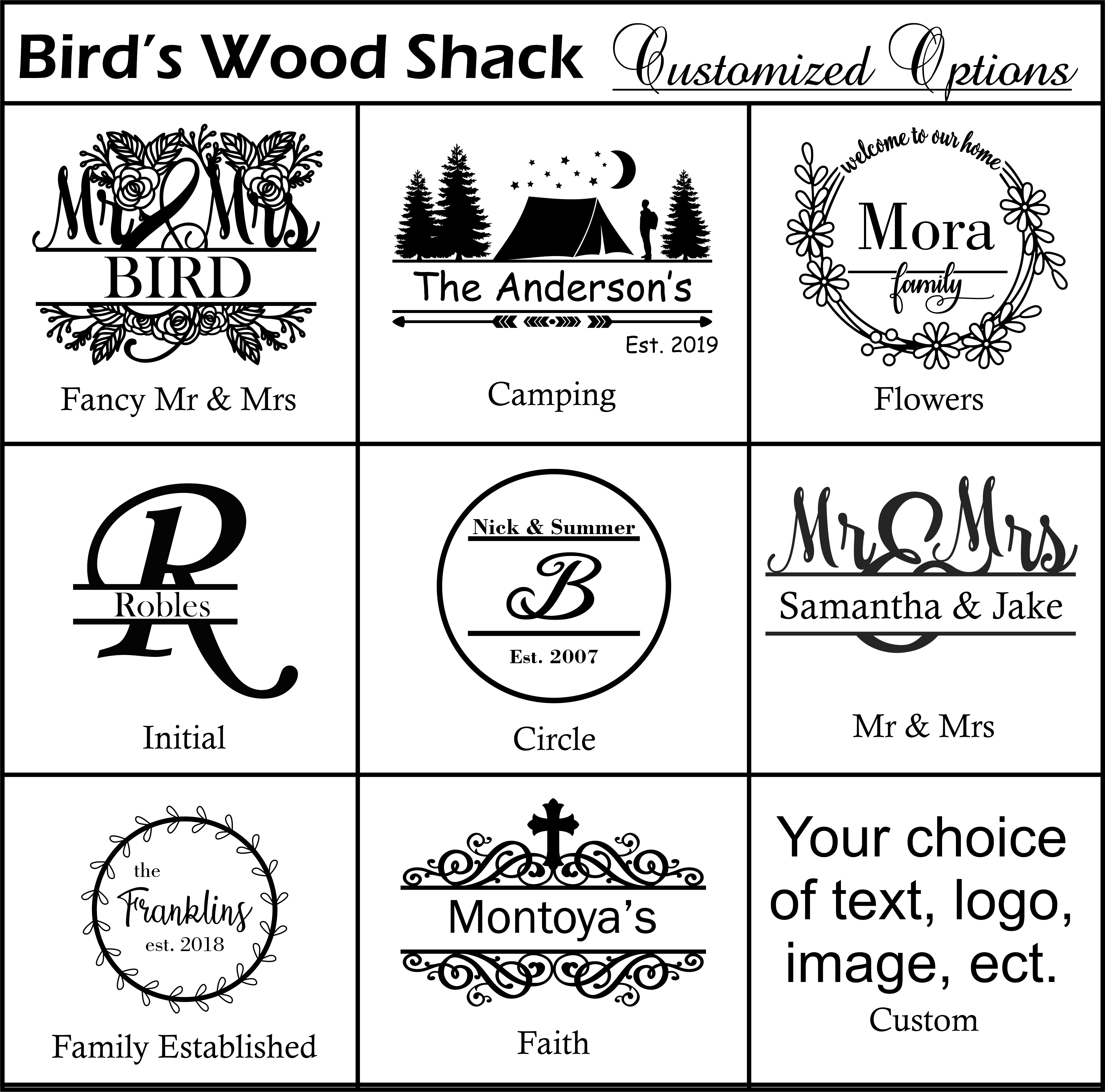 Personalized Bamboo Cutting Board - BirdsWoodShack