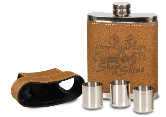 Flask Gift Set for Best Man/ Groomsmen - BirdsWoodShack