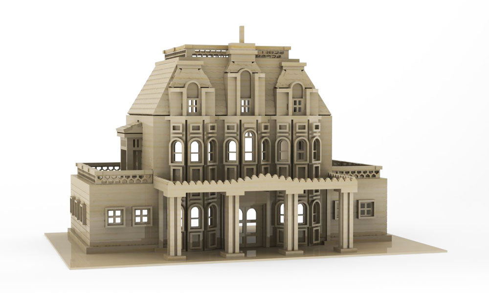 The French Villa – Puzzle Doll House for Decoration - BirdsWoodShack