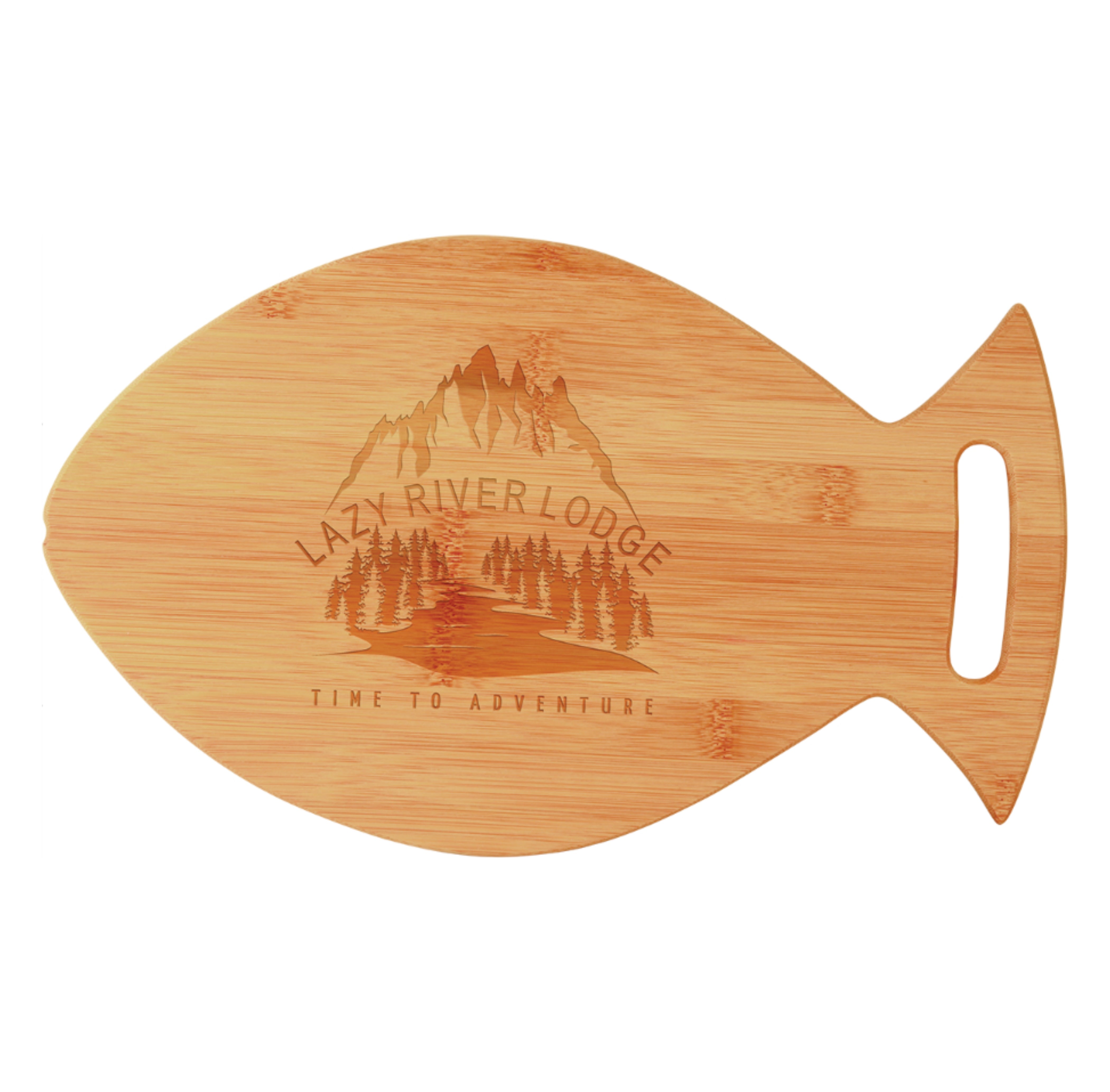 Bamboo Fish Shaped Cutting Board, Cutting Board, Fishing, Father's Day, Personalized Gift, Customized, Mother's Day - BirdsWoodShack