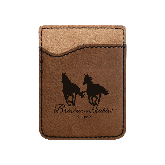 Stylish Personalized Leather Phone Wallet - BirdsWoodShack