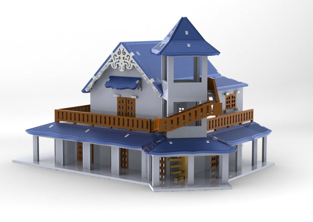 The Royal Villa – Fun Puzzle Doll House - BirdsWoodShack