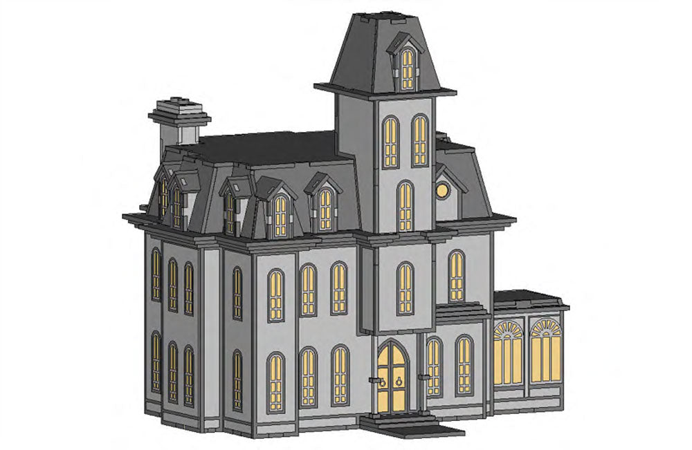 Addams Haunted House—Interesting 3D Puzzle - BirdsWoodShack