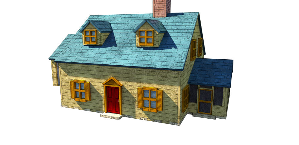 Rhode Island House (Inspired from Family Guy) – Fun 3D Puzzle - BirdsWoodShack