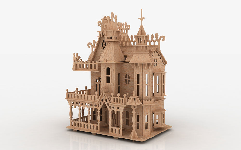 Fantasy Villa – 3D Puzzle Doll House – Bird's Wood Shack & Bird's Gift ...