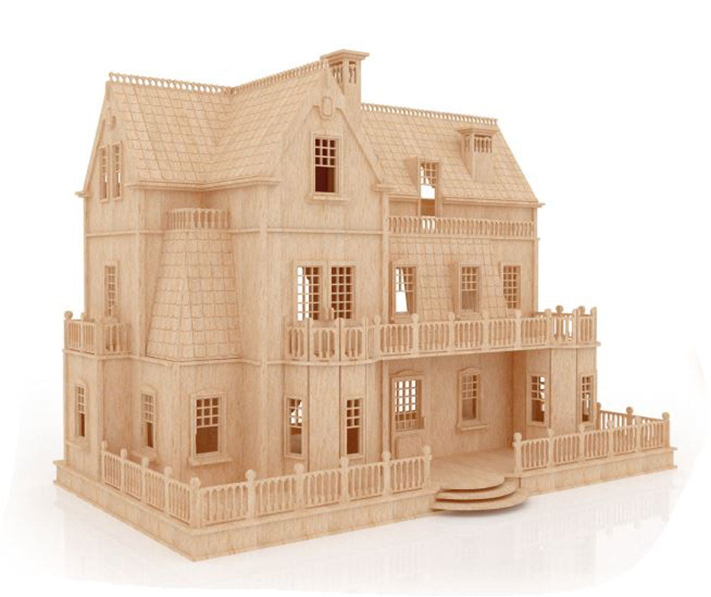 The Gothic Villa – Puzzle Doll House for Home Decoration - BirdsWoodShack