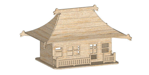Japanese House – 3D Puzzle Model House – Bird's Wood Shack