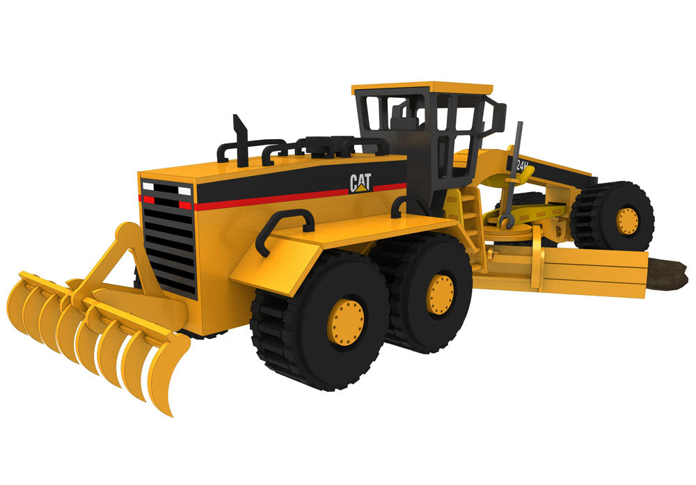New Caterpillar 24H Grader - Heavy Machines 3D Model - BirdsWoodShack