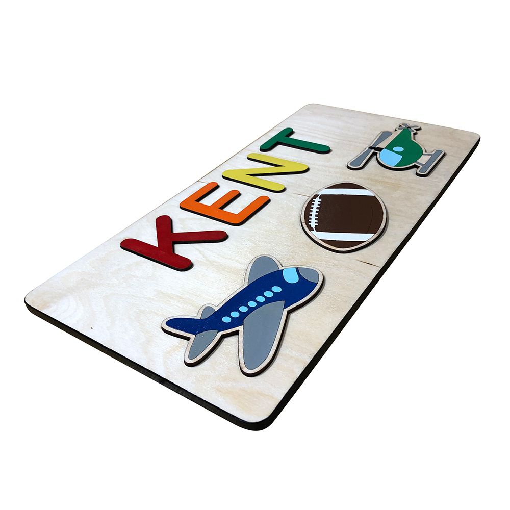 Personalized 3D Name Puzzles for Kids - BirdsWoodShack