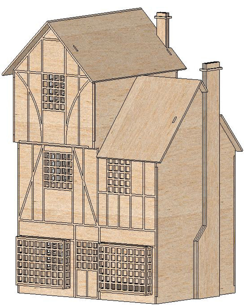 The Tudor House—3D Model - BirdsWoodShack